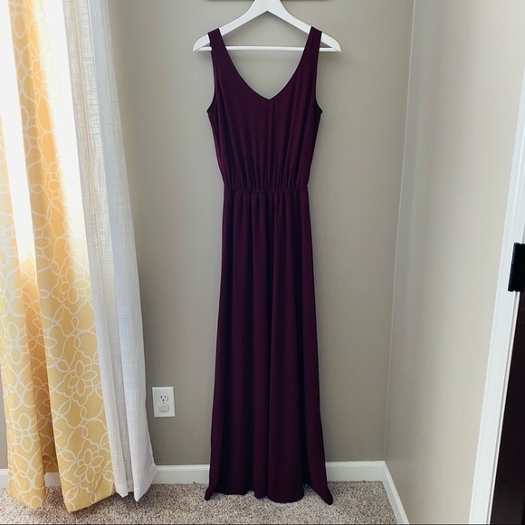 Show Me Your Mumu Kendall Maxi Dress Maroon Sz Small - Picture 2 of 14